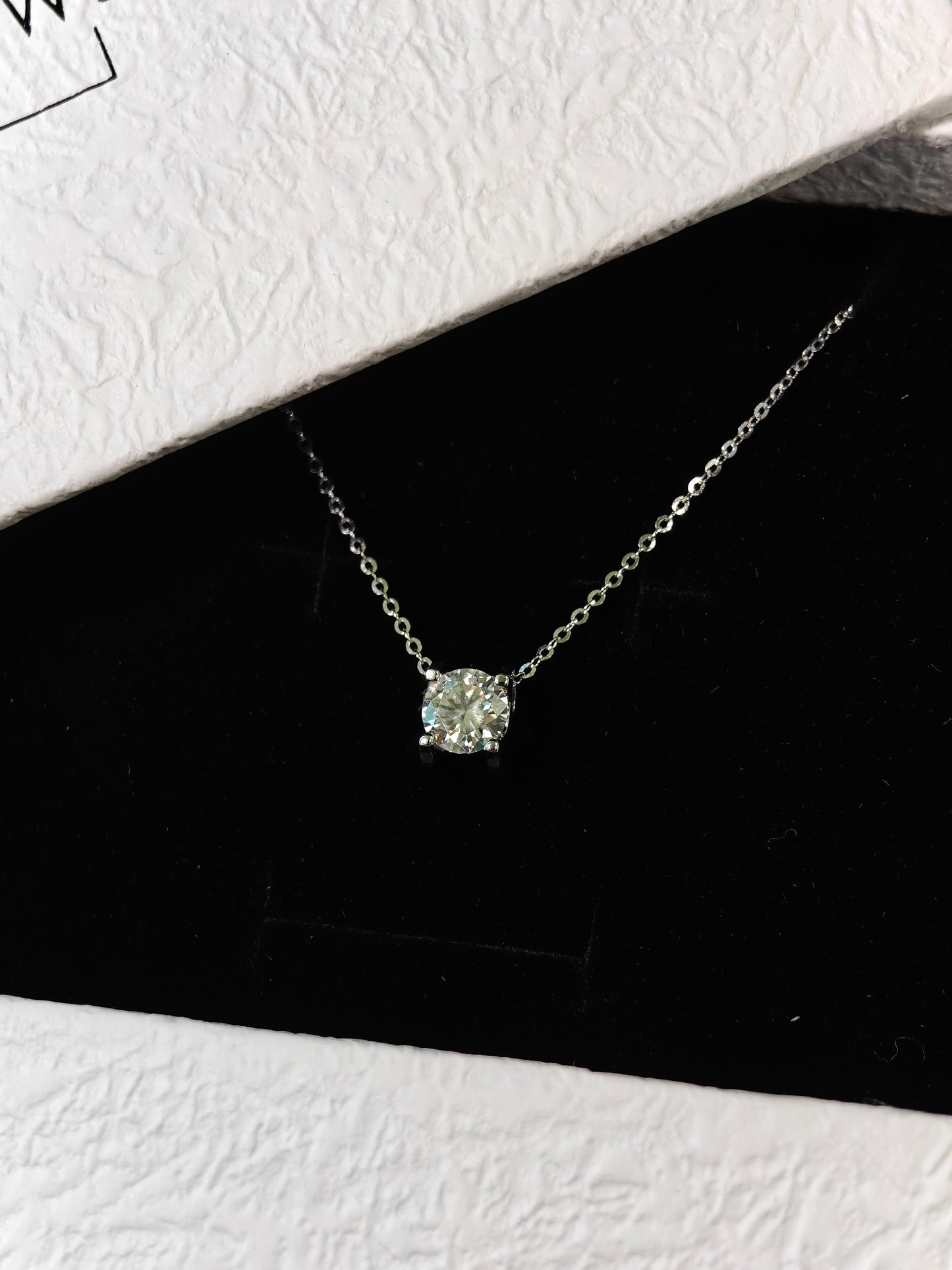 Moissanite Platinum Glow Necklace