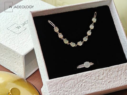 Jade Grace Set: Bracelet & Matching Ring
