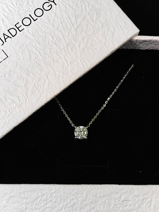 Moissanite Platinum Glow Necklace
