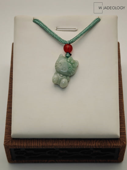 Jade Kitty Charm
