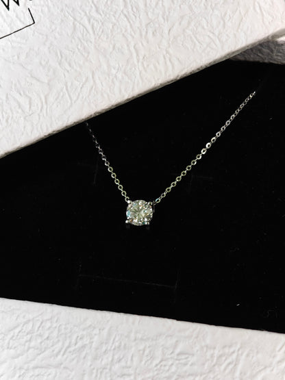 Moissanite Platinum Glow Necklace