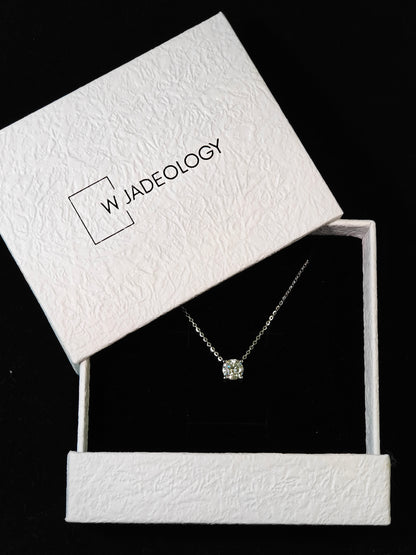 Moissanite Platinum Glow Necklace