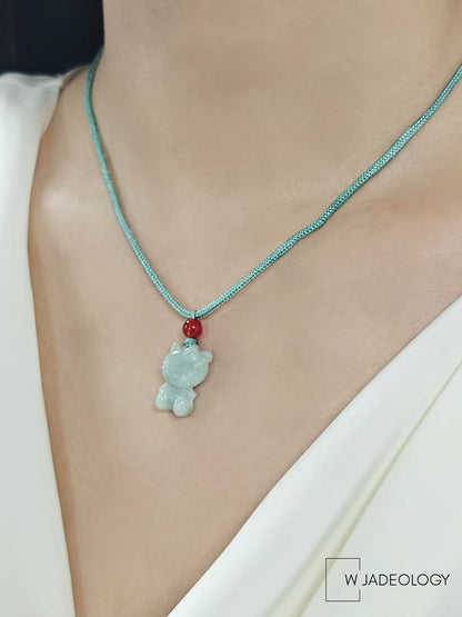 Jade Kitty Charm